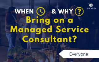When and Why consider a MS Consultant