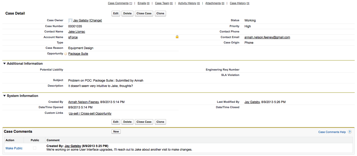 Cases in Salesforce