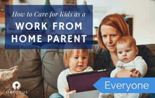 How to care for kids as a work from home parent