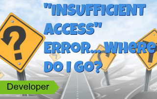 Insufficient Access Error