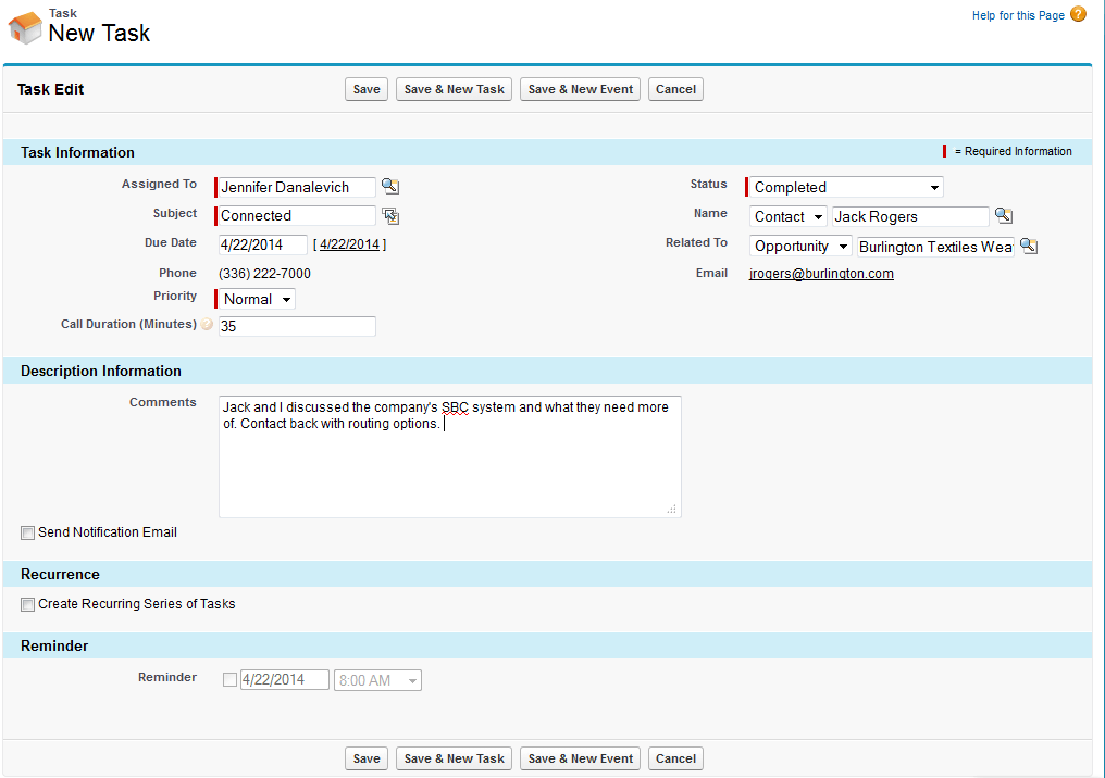 OPFOCUS-NEW TASK