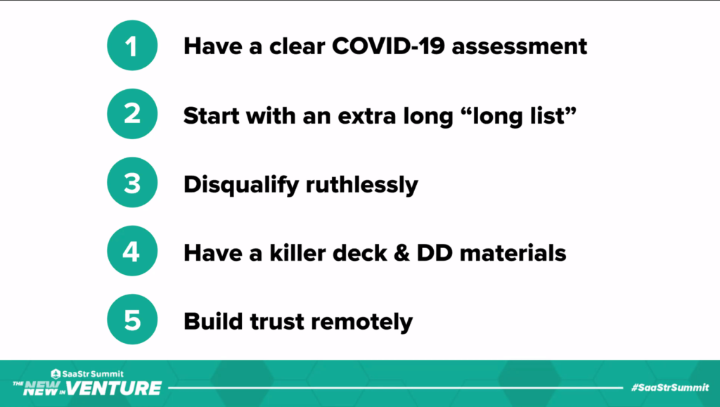 SaaStr Summit: New in Venture - 5 Step to becoming a more appealing Founder in the age of Covid-19