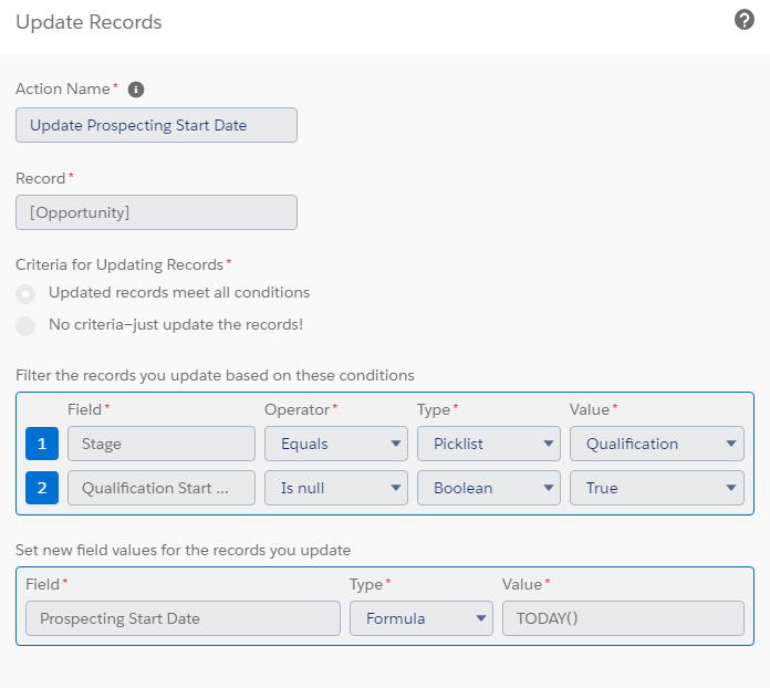 example stage prospecting