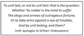 To Unit Test or Not to Unit Test