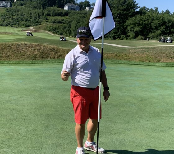 Pierre's second hole in one!
