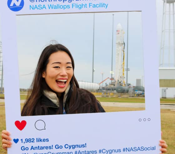 Jarin's hobby: attending NASA rocket launches