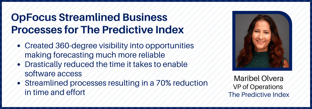 OpFocus Streamlined Business Processes for The Predictive Index
