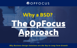 Why a BSD? The OpFocus Approach